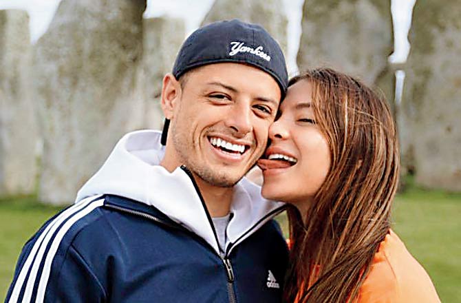 Javier Hernandez with new girlfriend Sarah Kohan