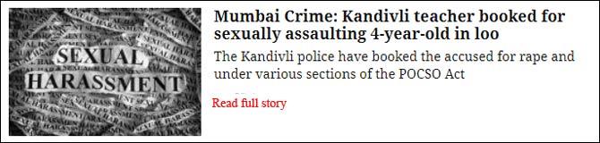 Mumbai: Kandivli school staffers support teacher accused of raping kid