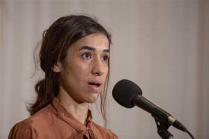 Iraqi Nobel peace laureate Nadia Murad vows to speak for victims