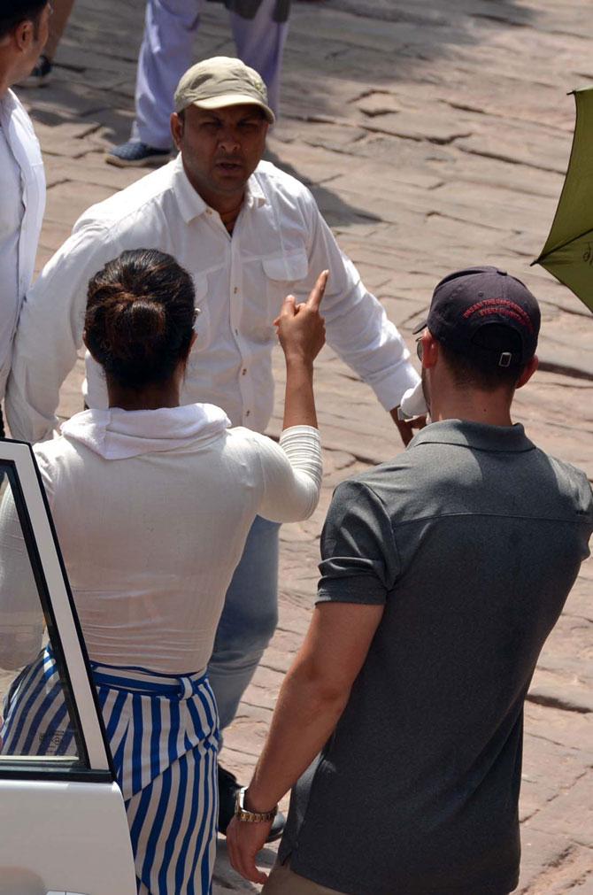 Priyanka Chopra and her fiancee Nick Jonas arrived at Mehrangarh fort