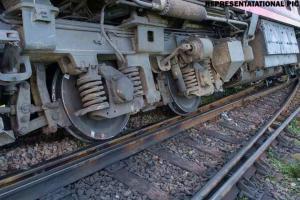 Truck rams into Rajdhani Express; 2 train coaches derail