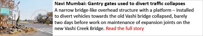 Vashi bridge gantry collapse