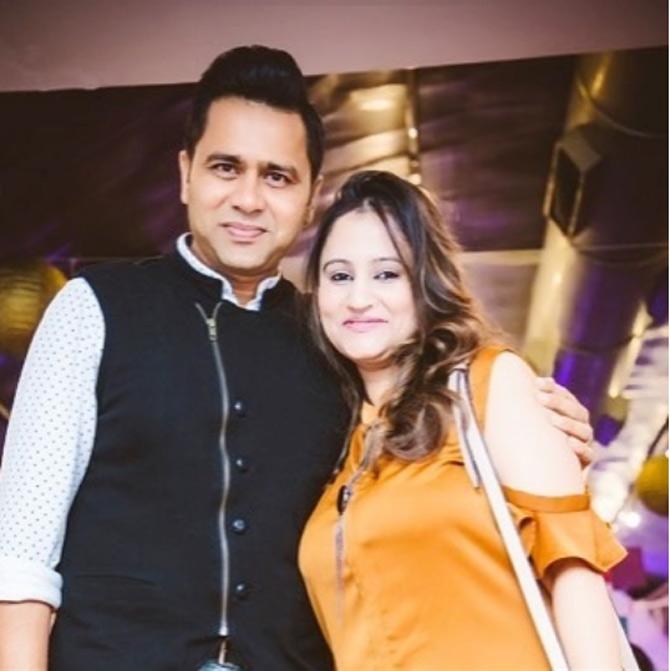 Aakash Chopra had two more books that were published later - The Insider released in 2015 and Numbers Do Lie released in 2017. In picture: Aakash Chopra with wife Aakshi Chopra