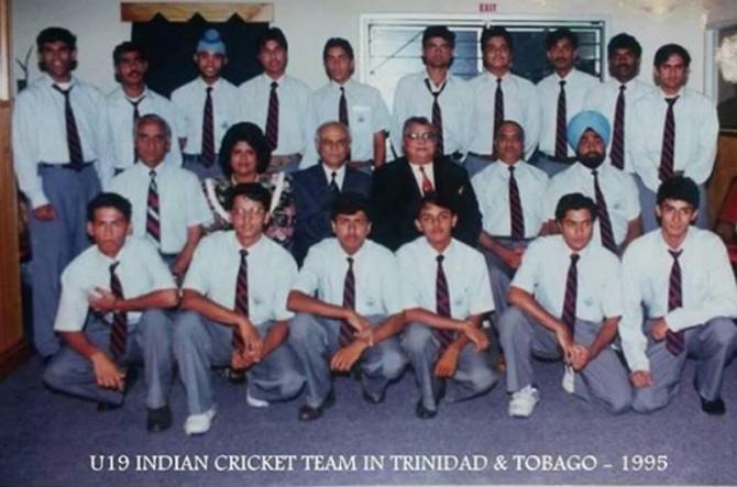 Aakash Chopra shared this throwback picture from his U-19 cricket days, He wrote, 'Can you spot me in this pic?'