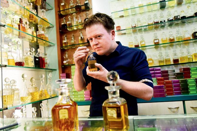 Matthew Hall discovers heady ittars at Nayaab perfume store on Mohammed Ali Road. Pic/Suresh Karkera