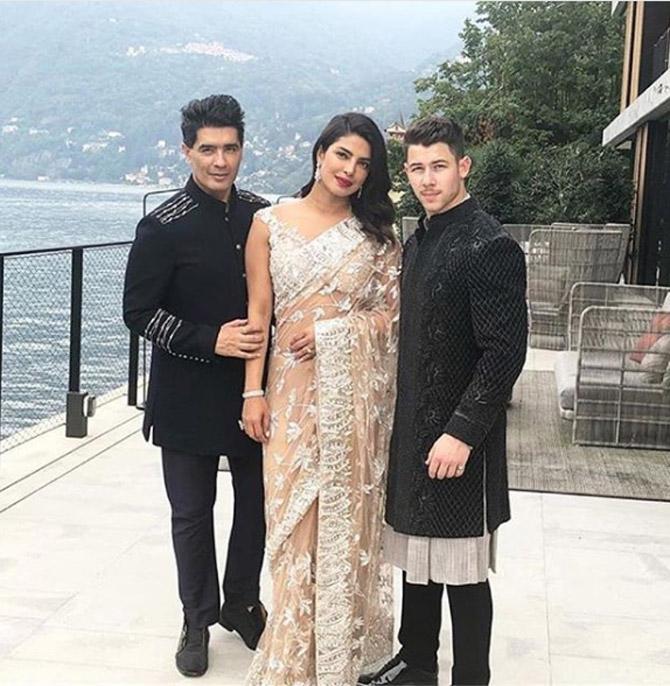 Priyanka Chopra and Nick Jonas have been spending a lot of quality time with each other. After making a lot of public appearances together before they exchanged vows, Prick also attended Shloka Mehta and Akash Ambani's engagement together. The couple was again seen gracing Mukesh Ambani and Nita Ambani's daughter Isha Ambani's engagement to Anand Piramal at Italy's Lake Como. Dressed in Bollywood's renowned designer Manish Malhotra's outfits, both Priyanka Chopra and Nick Jonas looked stunning
