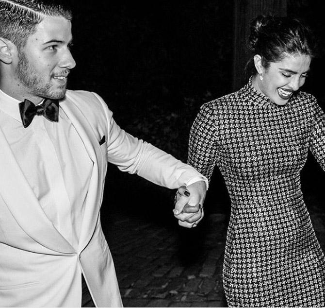 A few days later, Priyanka Chopra and Nick Jonas were spotted stepping out in style for the Ralph Lauren 50th Anniversary show during the New York Fashion Week. This candid picture won a million hearts. Ever since Nick Jonas posted this picture on Instagram, where the Quantico star was seen sporting a long-sleeve, floor-length gown, while her fiance chose a white tuxedo for the occasion, Prick fans couldn't stop pouring their love for the duo