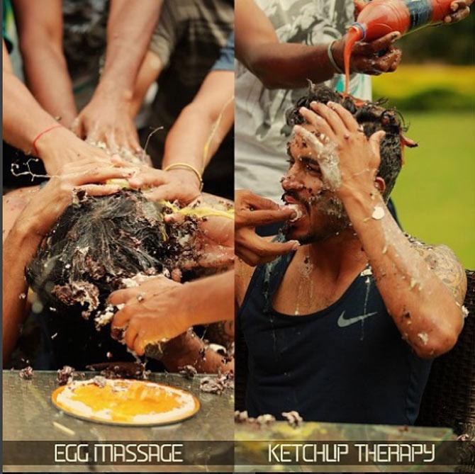 Manish Pandey joined Kolkata Knight Riders in 2014 and he earned his reputation in that franchise. He established himself as the anchor of the KKR batting order and won two IPL titles with the team. Manish Pandey shared this fun image on his birthday in 2015. Looks like he has been slobbered with eggs and ketchup in the celebrations, he captioned, 'Thankyou guys:) this was a special one'