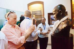 20-member delegation team from US gets a glimpse of Gandhian thought