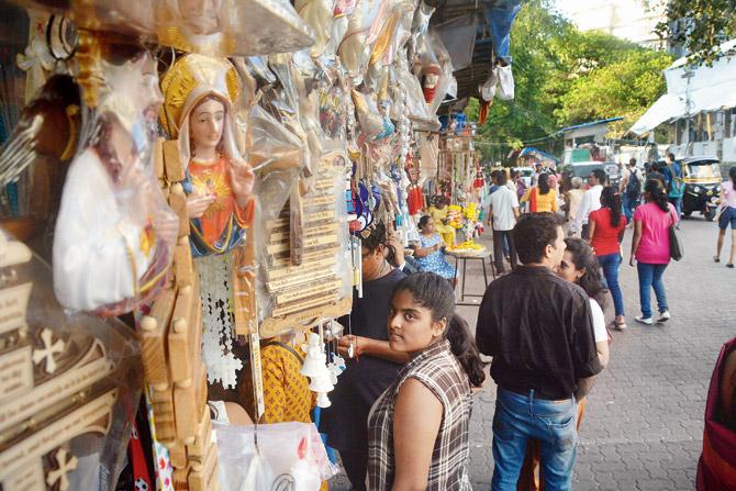 The week-long fair is an annual celebration at Our Lady of the Mount Basillica, Bandra. Pic/Sayyed Sameer Abedi