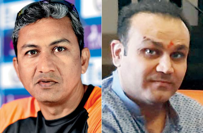 Sanjay Bangar and Virender Sehwag