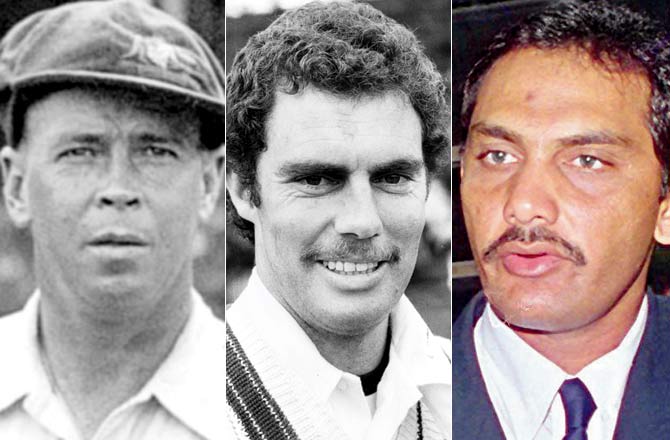 Bill Ponsford, Greg Chappell and M Azharuddin