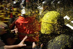 Catalan separatists clash with police as tensions mount