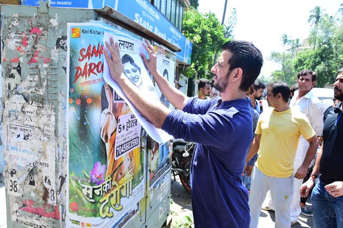 Sharman Joshi promoting his film Kaashi In Search Of Ganga at Versova (Pic/Yogen Shah)