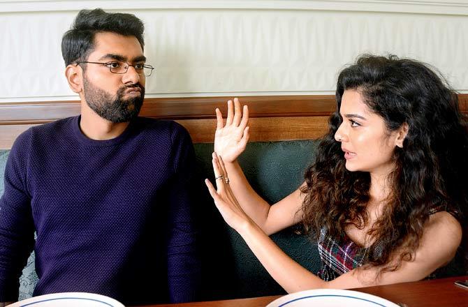 Dhruv Sehgal and Mithila Palkar discuss relationships. Pics/Sneha Kharabe