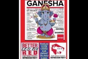 Republicans in Houston offend Indians by featuring Lord Ganesha in ad