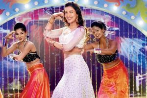 Gauahar Khan manages to squeeze in time for a dance number