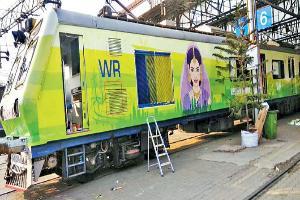 Mumbai local trains' ladies coaches get scenic interiors