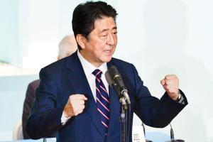 Japanese PM Shinzo Abe re-elected as head of Liberal Democratic Party