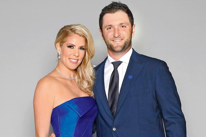 Jon Rahm and Kelley Cahill