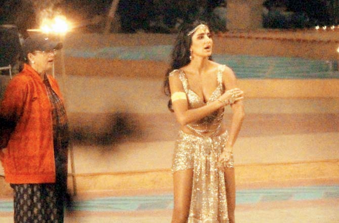Katrina Kaif during the song shoot