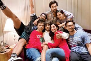 A BLOCKBUSTER get together at Karan Johar's house 