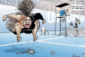 Masaba Gupta's fitting reply to Mark Knight's cartoon of Serena