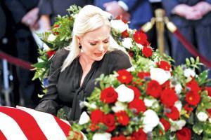 McCain's daughter takes a dig at Donald Trump during father's memorial service
