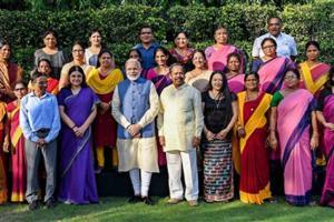 More than 100 Anganwadi workers meet PM Narendra Modi