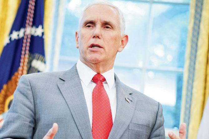 Mike Pence has denied involvement. Pics/AFP
