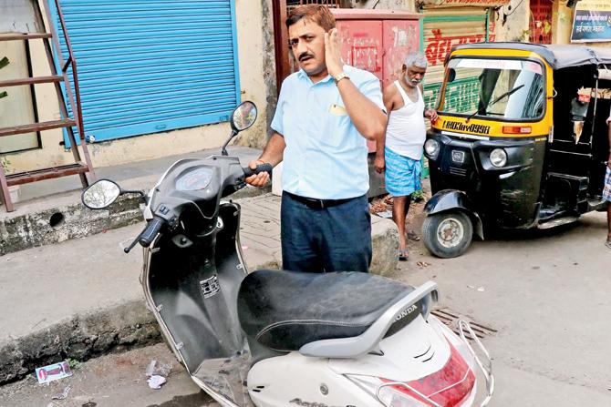Sanjay Shukla, the shopkeeper. Pics/Rajesh Gupta