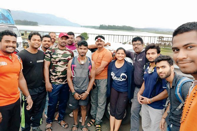The team of Shiv Durga trekkers that helped the police in the rescue operation