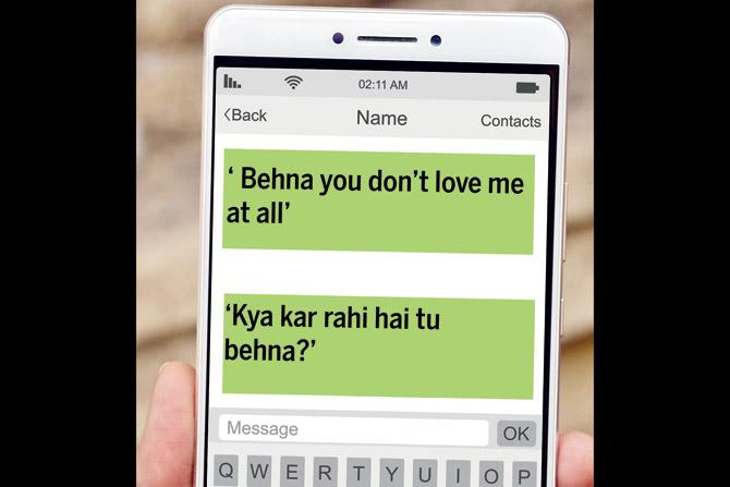 The student shared some of the messages that her faculty sent her