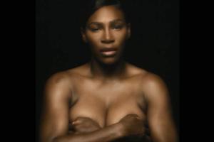 Serena posts topless video for breast cancer; sings 'I touch myself'