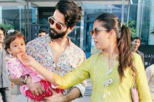 Shahid Kapoor-Mira Rajput's family visit hospital to see baby boy