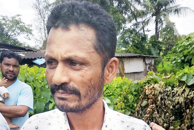 Sujay Patil, an affected farmer