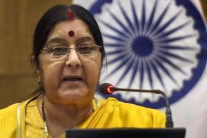 Sushma Swaraj flags off self-driven car journey by 4 Indian mothers to UK
