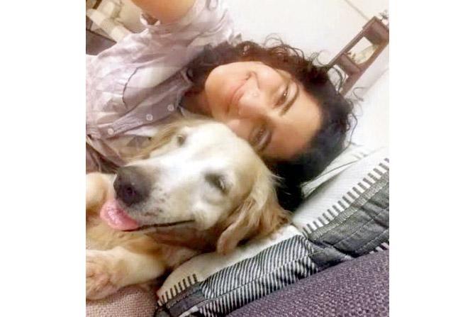 Natasha Trivedi with Mishty, her current pet