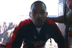 Watch Will Smith's 'leap of faith' on 50th birthday