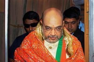 Amit Shah in Jaipur for one-day visit, offers prayers at Ganesh temple