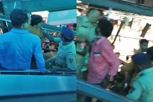 Bharat Bandh: Mumbai cops tackle protestors at Andheri railway station