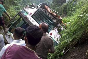 Two dead, 42 injured as bus falls into gorge in Himachal Pradesh