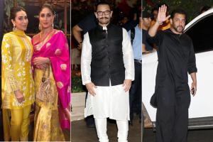 Bollywood celebrities arrive at Antilla to celebrate Ganesh Chaturthi