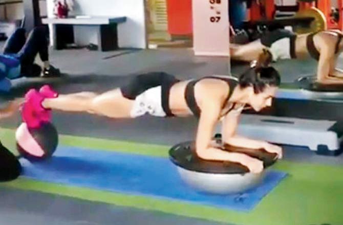 Malaika Arora at the gym