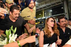 Salman Khan and Iulia Vantur mobbed at Jaipur airport, see photos