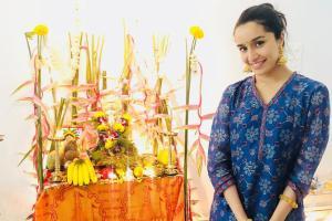 Shraddha Kapoor celebrates Ganesh Chaturthi with grandparents