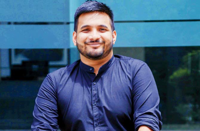 Supriyo Mukherjee, 25-year-old behind an FB page that uses Taimur’s photos for social and political commentary. Pic/Nishad Alam