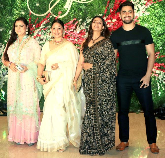 Television show Naamkarann Gulfam Khan, Shruti Ulfat, Barkha Bisht Sengupta, Zain Imam, also attended Akshay's wedding reception ceremony held in Andheri.