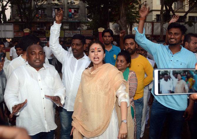 Urmila Matondkar is busy campaigning in the constituency which sprawls through the thickly populated suburbs of Malad-Kandivali-Borivali-Dahisar, in the north-west part of Mumbai. On Sunday, she met few auto drivers in the constituency