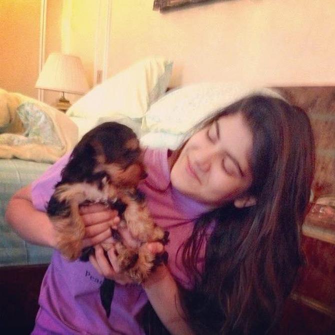 In a flashback Friday post, Ananya Birla took to Instagram to share this sweet picture of herself when she met Skai for the first time. A young and overjoyed Ananya is seen blushing as she carries Skai for the first time in her arms. She captioned the picture: The first time baby Skai came home
